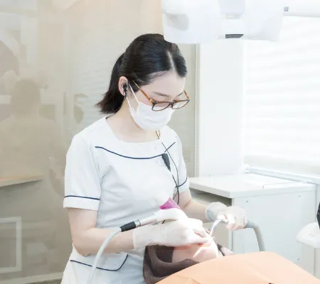 ホワイトニング剤の塗布